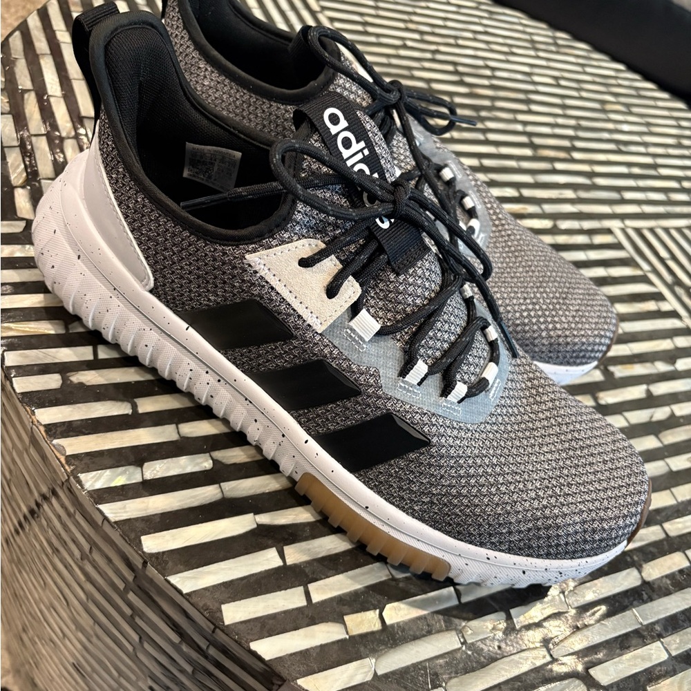 Adidas Men's Black and Gray Athletic Shoes